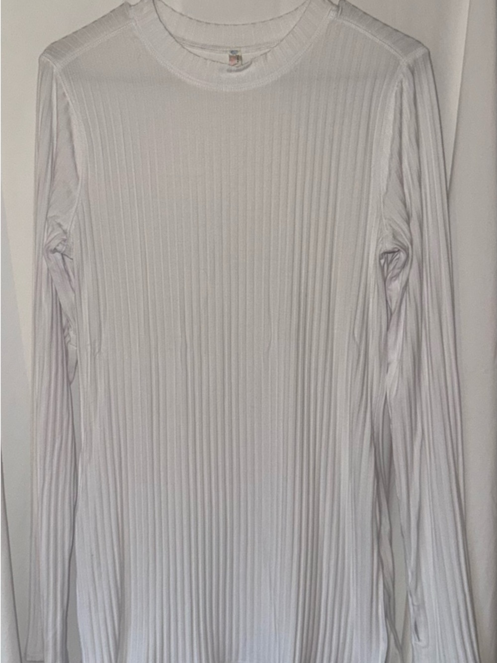 FP Movement by Free People White Ribbed Long Sleeve Tunic